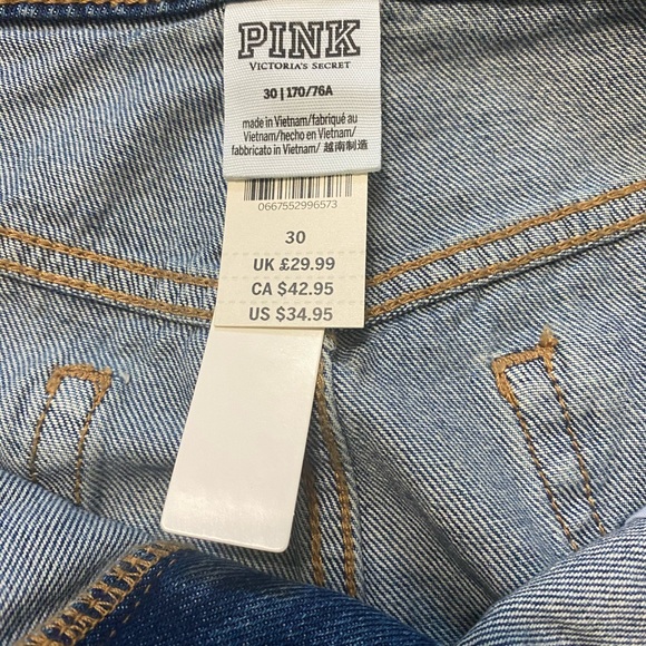VS PINK! High Waist Jean Shorts NWT - Picture 5 of 5